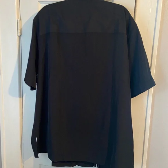 Cubavera Men’s Short Sleeve Button Down Shirt Black Stripe 2XLT Big & Tall NWT - Picture 6 of 14